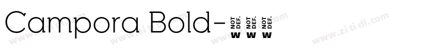 Campora Bold字体转换